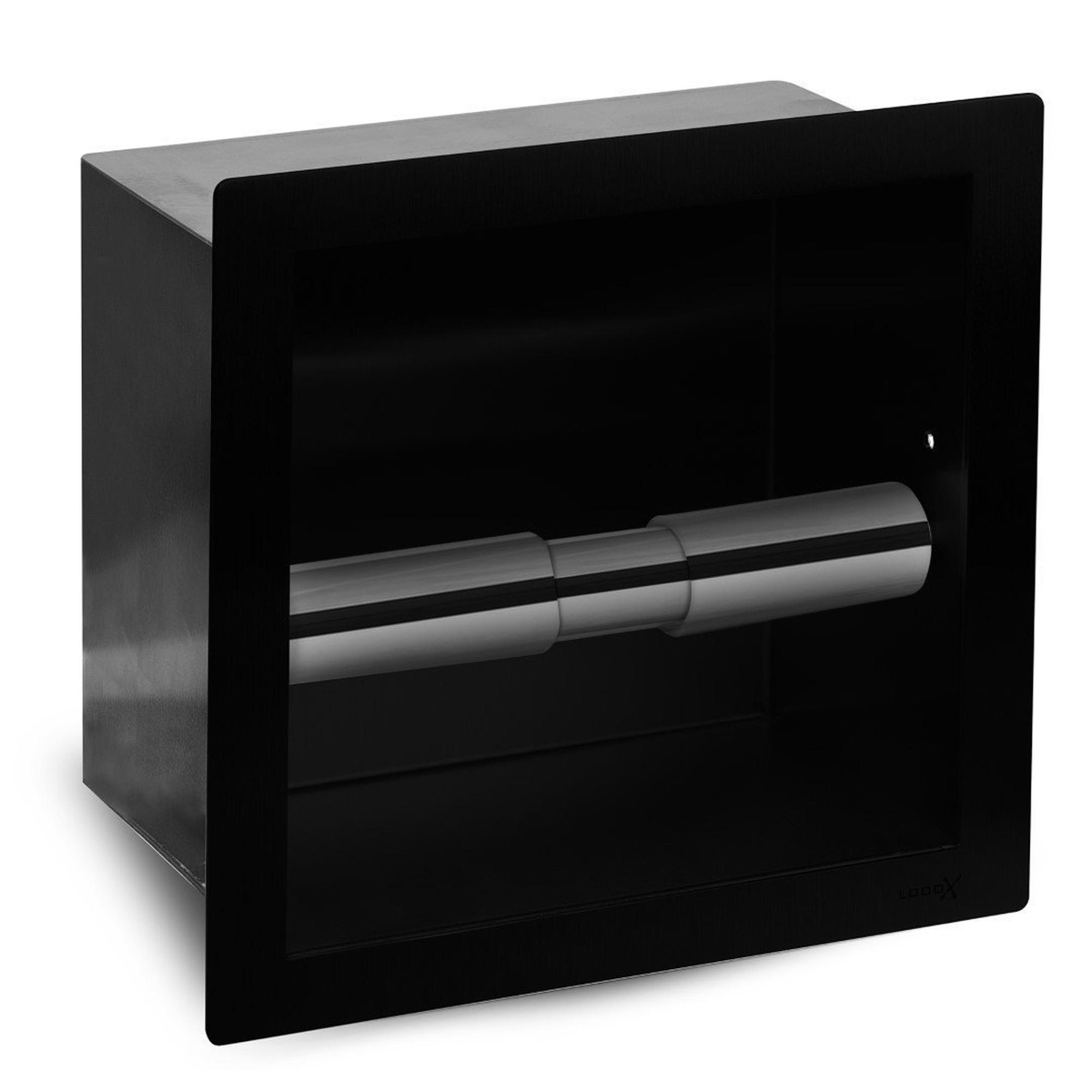 Looox WC Rolhouder vierkant, kleur mat zwart Top Merken Winkel